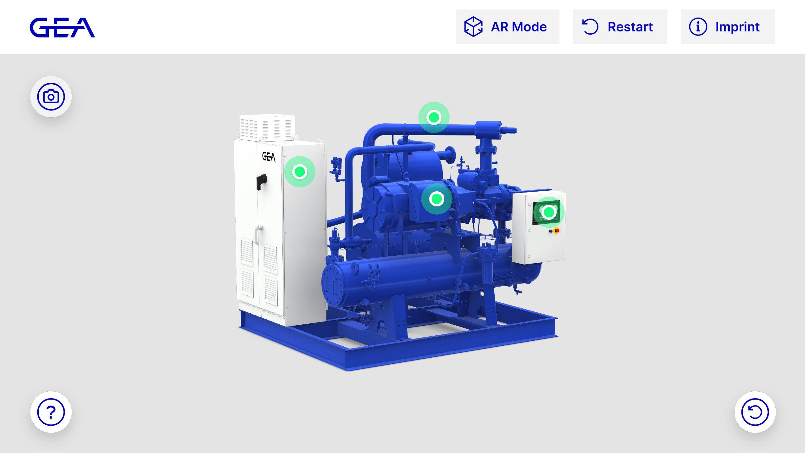 GEA HRT Augmented Reality App. BluAstrum US Isolation Mode